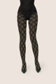 Warm Check Tights VIOLLA 100 DEN Gabriella