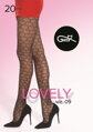 Black tights with hearts LOVELY 09 20 DEN Gatta