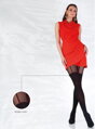 Patterned tights with heart detail AFFECTION 22306 50 DEN Knittex