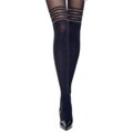 Tights with glittery stripes on the thigh DIUNA 3D 50 DEN Knittex