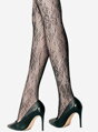 Fishnet tights with roses № 024 Lores