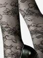 Delicate floral mesh socks BERENICA Lores