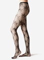 Fishnet tights with large flowers PALERMO Lores