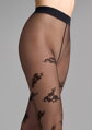 Patterned sheer tights with floral design ALLURE G008 20 DEN Marilyn