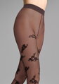 Patterned sheer tights with floral design ALLURE G008 20 DEN Marilyn