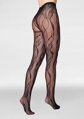 Fishnet tights with floral pattern CHARLY F08 Marilyn
