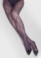 Sieťované pančuchy s kvetinovým motívom CHARLY F08 Marilyn