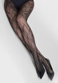 Fishnet tights with floral pattern CHARLY F08 Marilyn