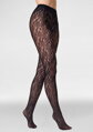 Fishnet tights with floral pattern CHARLY F09 Marilyn