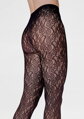 Fishnet tights with floral pattern CHARLY F09 Marilyn