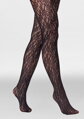 Fishnet tights with floral pattern CHARLY F09 Marilyn