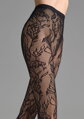 Fishnet Tights with Floral Pattern CHARLY G001 Marilyn detail