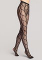 Patterned Fishnet Tights with Graphic Lines CHARLY I001 Marilyn
