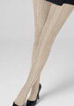 Tights with jacquard pattern visually lengthening the legs DIANA F01 Marilyn