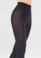 Tights with jacquard pattern visually lengthening the legs DIANA F01 Marilyn