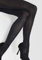 Tights with shiny black leopard pattern EMMY D01 60 DEN Marilyn