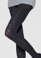 Black tights with a unique star pattern EMMY D04 60 DEN Marilyn