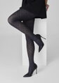Tights with bold jacquard diamond pattern GRACE F02 Marilyn
