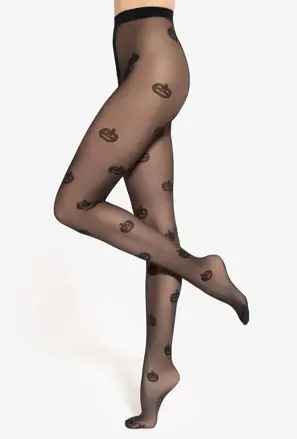 Women’s tights with Halloween pumpkin pattern CRAZY TRICK WZ.04 40 DEN Gatta