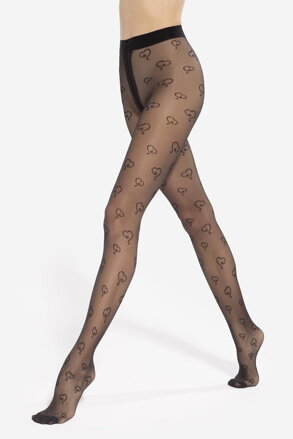 Tights with hearts LOVELY 10 20 DEN Gatta