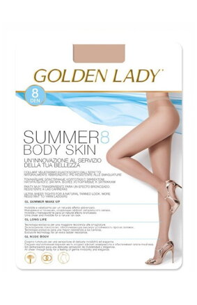 Summer tights SUMMER BODY SKIN 8 DEN Golden Lady