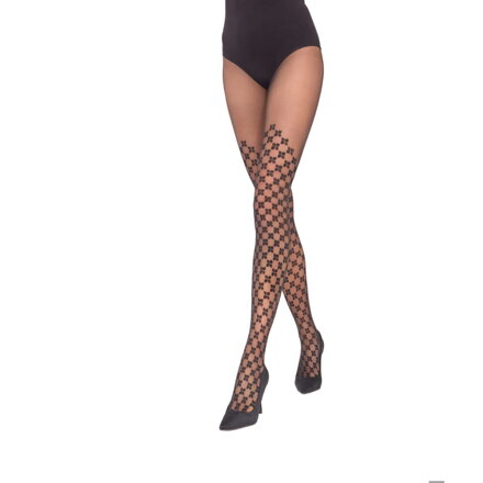 Patterned Tights with Knee-High Effect PHLOX 20 DEN Knittex