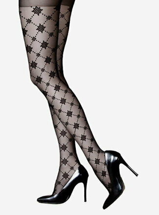 Patterned Star Tights FORTUNA 20 DEN Lores