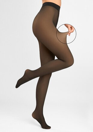Thermo tights with thin tights effect MIRAGE 85 DEN Marilyn