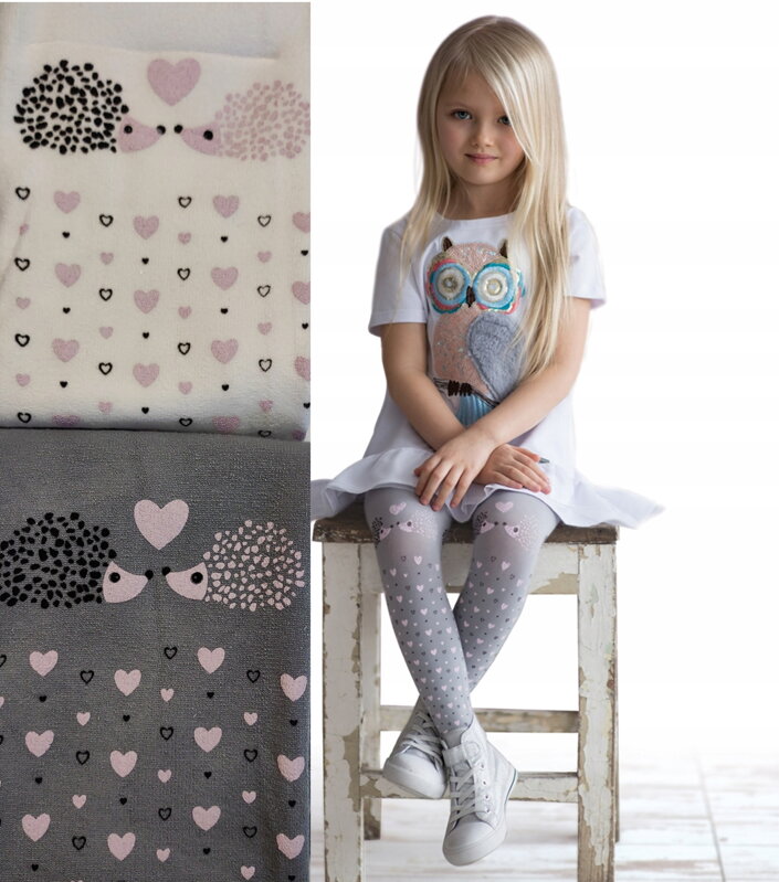 Children's patterned tights PIXIE Knittex