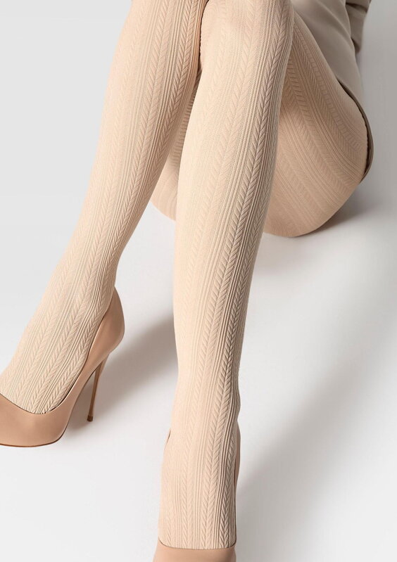 Women's tights with a classic pattern DIANA D08 Marilyn