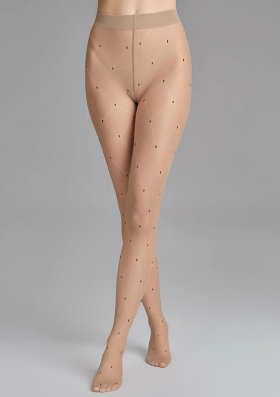 Sheer patterned tights with geometric design GRACE G007 20 DEN Marilyn