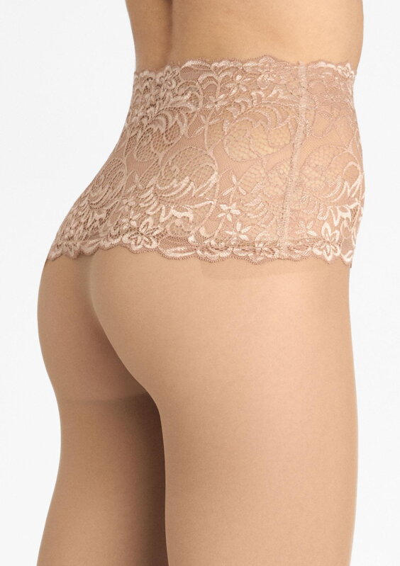 Exclusive tights with lace LUX LINE SLIM EMOTION 30 DEN Marilyn